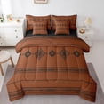 thumbnail image 1 of Castle Fairy Teens Tribal Aztec Bedding Comforter Set,Bohemian Geometric Full Bedding Set, 1 of 8