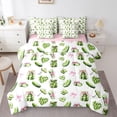 thumbnail image 1 of Castle Fairy Teens Vegetable Cucumber Twin Bedding Sets,Ribbon Bow Bedding Comforter Set, 1 of 8
