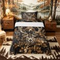 thumbnail image 1 of Castle Fairy Teens Vintage Autumn Bear Deer Twin Sheets 3pcs,Autumn Tree Leaves Bedding,Brown Orange Black,1 Fitted Sheet, 1 Flat Sheet and 1 Pillowcase, 1 of 6
