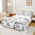 thumbnail image 1 of Castle Fairy Teens Vintage Cowboys Full Size Sheets,Western Theme Bed Sheets, 1 of 7
