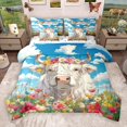 thumbnail image 1 of Castle Fairy Teens Women Men Highland Cow 7-Piece Bedding Comforter Set,Chic Flowers King Bedding Sets,Farmhouse Animal Ultra Soft Bed Sheets,Breathable Home Decor, 1 of 8