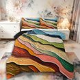 thumbnail image 1 of Castle Fairy Thick Impasto Abstract Wave King Size Comforter Sets 3pcs,Textured Earth Tone Layer Texture Comforters King Size,Rust Sage,Black Reversible,1 Comforter and 2 Pillowcases, 1 of 6