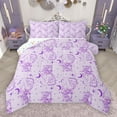thumbnail image 1 of Castle Fairy Tiger Jungle Wildlife 3 Pieces Queen Comforter Set for Female Men Women,Animal Leopard Ultra Soft Bedding Sets,Purple Stars Moon Bedding Comforter Set Breathable,Super Cozy Room Decor, 1 of 8