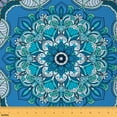 thumbnail image 1 of Castle Fairy Traditional Flower Fabric by the Yard 3 Yard,Bohemian Mandala Fabric for Sewing,Hippie Tribal Room Decor Fabric by the Yard,Microfiber Teens Bedroom Decor, 1 of 6