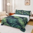 thumbnail image 1 of Castle Fairy Tree Leaves Boy Girl Twin Sheet Sets 3pcs,Black Green Twin Fitted Sheet Microfiber,Tropical Plants Breathable Flat Sheet,Lightweight Room Decor, 1 of 7