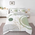 thumbnail image 1 of Castle Fairy Tree Leaves Twin Comforter Sets,Stripes Bedding Set, 1 of 8