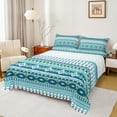 thumbnail image 1 of Castle Fairy Tribal Aztec 4pcs Bed Sheets,Bohemian Theme King Sheets,Abstract Geometric Super Cozy Sheet Set,Luxury Teenagers Bedroom Decor, 1 of 7