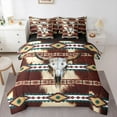 thumbnail image 1 of Castle Fairy Tribal Aztec Bedding Comforter Set,Farmhouse Cow Print King Bedding Sets, 1 of 8