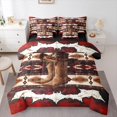 thumbnail image 1 of Castle Fairy Tribal Aztec Bedding Comforter Set,Western Boots Hat Queen Bedding Sets, 1 of 8