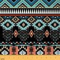 thumbnail image 1 of Castle Fairy Tribal Aztec Fabric by the Yard 1 Yard,Black Blue Home Decor Fabric by the Yard,Bohemian Theme Room Decor Fabric by the Yard,Breathable Exotic Style Home Decor, 1 of 6