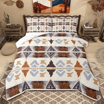 Castle Fairy Tribal Aztec Twin Comforter Sets,Bohemian Theme Bedding Set
