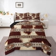 thumbnail image 1 of Castle Fairy Tribal Aztec Twin Comforter Sets,Farmhouse Cow Print Bedding Set, 1 of 7