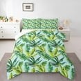 thumbnail image 1 of Castle Fairy Tropical Leaves 3 Pieces Queen Comforter Set for Teens,Vintage Aesthetic Ultra Soft Bedding Sets,Botanical Plants Bedding Comforter Set Breathable,Super Cozy Room Decor, 1 of 8