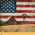 thumbnail image 1 of Castle Fairy US Flag Fabric by the Yard 1 Yard for Teens,Rustic Cabin Home Decor Fabric by the Yard,Independence Day Room Decor Fabric by the Yard,Ultra Soft Home Decor, 1 of 6