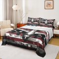 thumbnail image 1 of Castle Fairy USA Flag 4-Piece Full Size Sheets,Jet Bed Sheets,Abstract Vintage Lightweight Sheet Sets,Breathable Plane Home Decor, 1 of 7