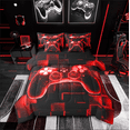 thumbnail image 1 of Castle Fairy Video Game 7-Piece Bedding Comforter Set for Boys,Futuristic Cubes King Bedding Sets,Gradient Gamepads Ultra Soft Bed Sheets,Abstract Universe Home Decor, 1 of 8