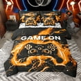 thumbnail image 1 of Castle Fairy Video Game 7-Piece Bedding Comforter Set for Teens Women Men,Abstract Orange Lightning King Bedding Sets,Gradient Gamer Ultra Soft Bed Sheets,Super Cozy Room Decor, 1 of 8
