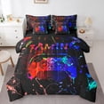 thumbnail image 1 of Castle Fairy Video Game Twin Bedding Sets,Abstract Ombre Gamer Bedding Comforter Set, 1 of 8