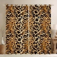 thumbnail image 1 of Castle Fairy Vintage Cheetah Curtains Pack of 2 (42x84 Each),Leopard Curtains Blackout, 1 of 6