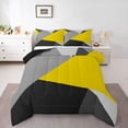 thumbnail image 1 of Castle Fairy Vintage Geometric Triangle Queen Comforter Set,Abstract Bedding Comforter Set, 1 of 8