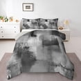 thumbnail image 1 of Castle Fairy Vintage Oil Painting Twin Comforter Sets,Gradient Abstract Art Bedding Set, 1 of 8