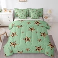 thumbnail image 1 of Castle Fairy Vintage Stars Print Bedding Comforter Set,Cheetah Print Full Bedding Set, 1 of 8
