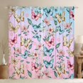 thumbnail image 1 of Castle Fairy Watercolor Butterflies Curtains Pack Of 2 (42X84 Each) for Teens Women Men,Abstract Gradient Curtains Blackout,Kawaii Flower Bedroom Curtains,Ultra Soft Home Decor, 1 of 6