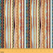 Castle Fairy Western Aztec Fabric by the Yard 1 Yard,Abstract Geometric Home Decor Fabric by the Yard,Bohemian Tribal Room Decor Fabric by the Yard,Luxury Teenagers Bedroom Decor