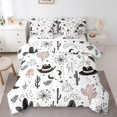 thumbnail image 1 of Castle Fairy Western Bull Skull Bedding Comforter Set 7 Pieces for Boys Girls,Cowboy Cowgirl Hats Boots Full Bedding Set Lightweight,Southwestern Cactus Mushroom Fitted Sheet Flat Sheet, 1 of 8