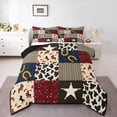 thumbnail image 1 of Castle Fairy Western Cowboy Bedding Comforter Set 2pcs for Boys Girls,Geometric Plaid Twin Comforter Sets Microfiber,Texas Star Horseshoe Breathable Bedding Set,Lightweight Room Decor,Reversible, 1 of 8