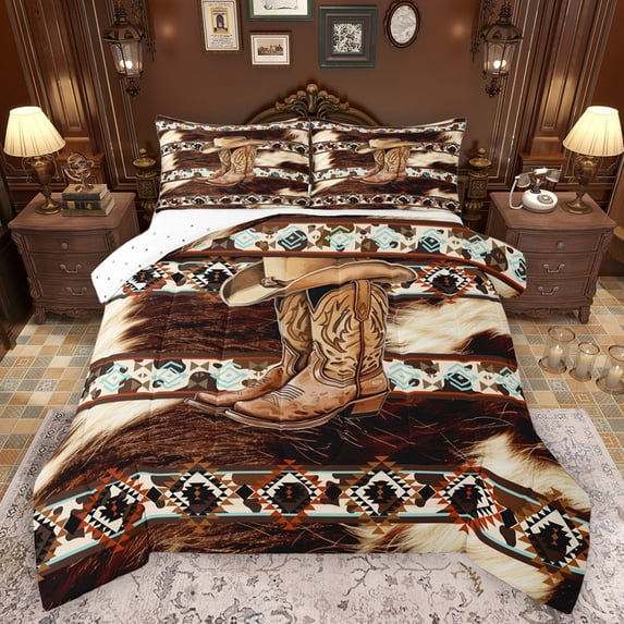 Castle Fairy 2-Piece Twin Cowboy Cow Comforter Set