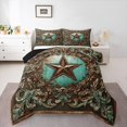 thumbnail image 1 of Castle Fairy Western Texas Stars Twin Comforter Sets,Bohemian Damask Bedding Set, 1 of 8