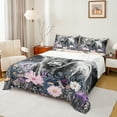 thumbnail image 1 of Castle Fairy White Highland Bull 3Pcs Twin Sheet Sets for Teens Girls Boys,Spring Graden Flowers Twin Fitted Sheet,Rustic Animal Breathable Flat Sheet,Luxury Bedroom Decor, 1 of 7