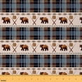 thumbnail image 1 of Castle Fairy Wildlife Bear Fabric by the Yard 1 Yard,Plaid Buffalo Home Decor Fabric by the Yard,Tribal Aztec Room Decor Fabric by the Yard,Super Cozy Rustic Room Decor, 1 of 6