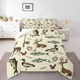 thumbnail image 1 of Castle Fairy Wildlife Deer Fish Duck Full Size Comforter Sets for Boys,Animal Bedding Sets, 1 of 8
