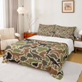 thumbnail image 1 of Castle Fairy Wildlife Dinosaurs Full Size Sheets,Vintage Abstract Camouflage Bed Sheets, 1 of 7