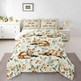 thumbnail image 1 of Castle Fairy Wildlife Fox Queen Comforter Set,Chic Vintage Flowers Bedding Comforter Set, 1 of 8