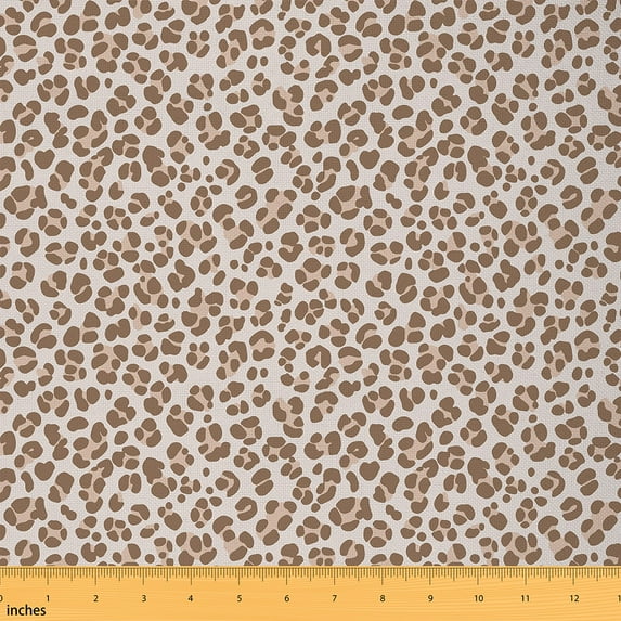 Castle Fairy Wildlife Leopard Fabric by the Yard 10 Yard,Jungle Animal Room Decor Fabric by the Yard,Abstract Geometric Sewing Fabric,Lightweight Girls Room Decor