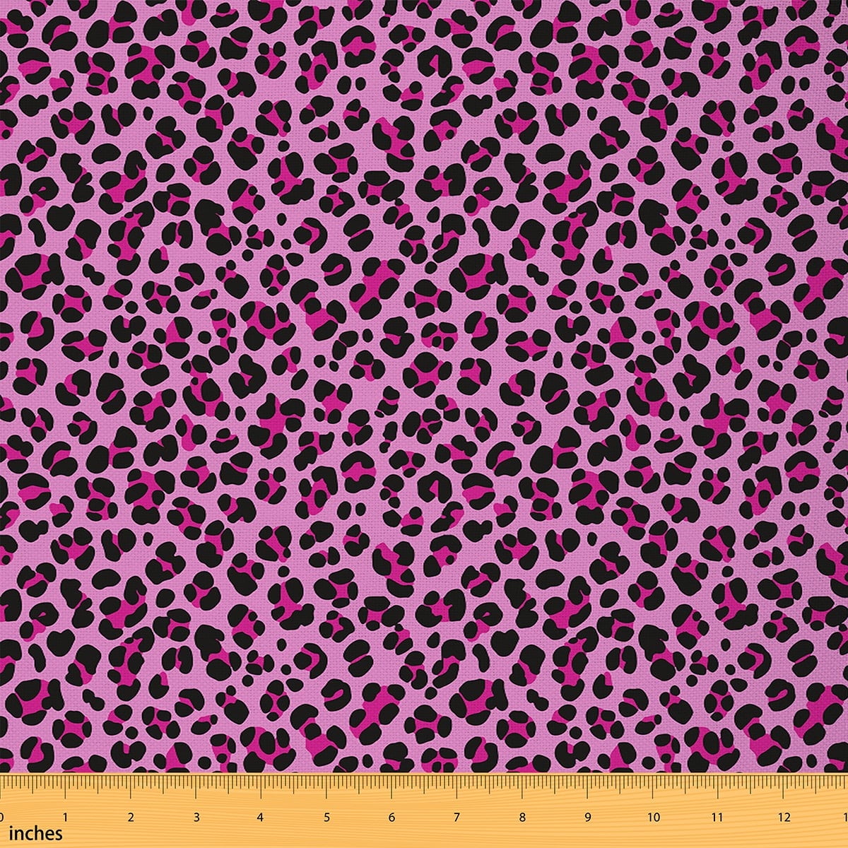 Castle Fairy Wildlife Leopard Fabric by the Yard 2 Yard,Jungle Animal Sewing Fabric,Abstract Geometric Home Decor Fabric by the Yard,Lightweight Girls Room Decor