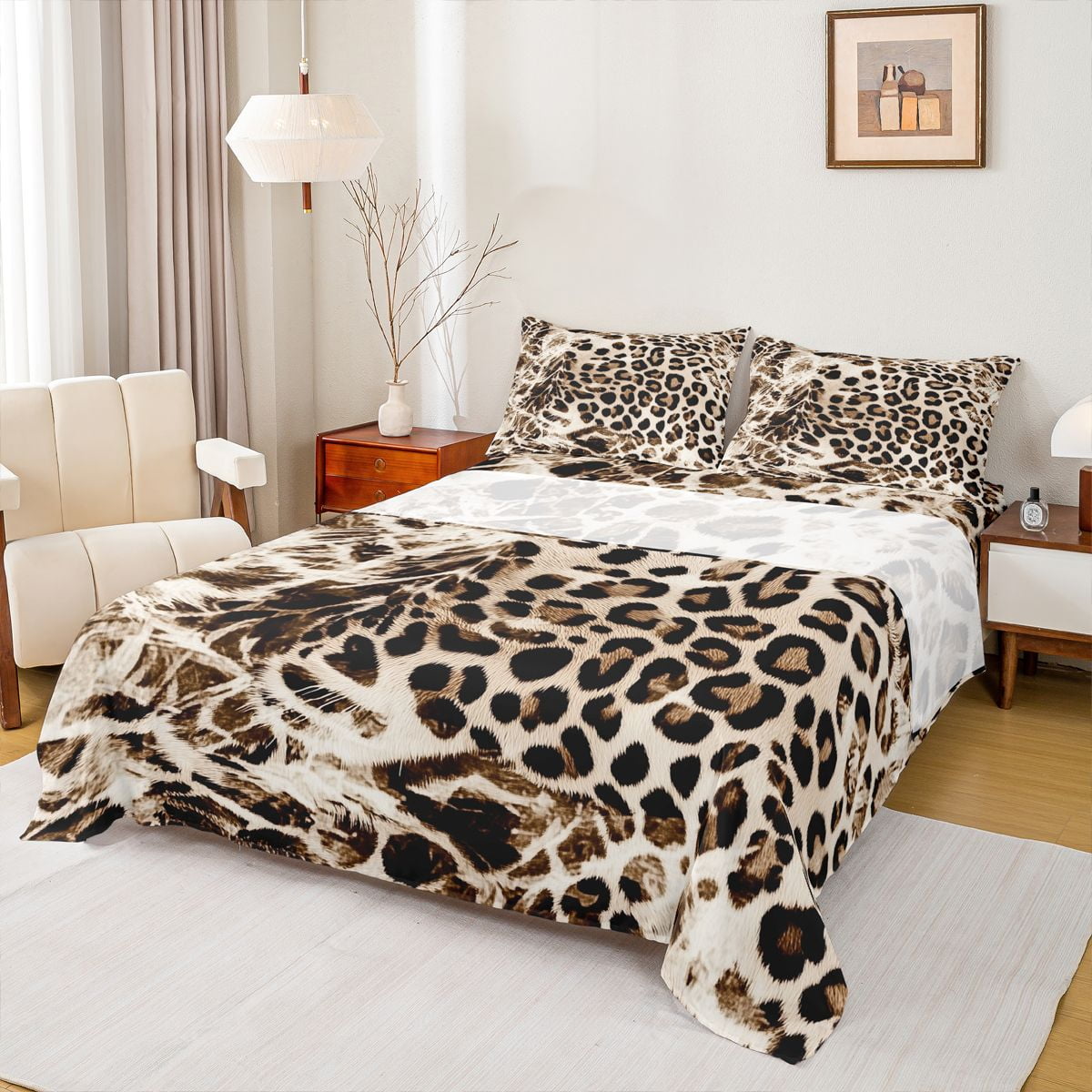 Leopard Print Bed Sheetsnull
