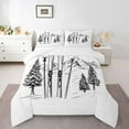 thumbnail image 1 of Castle Fairy Winter Sport Twin Comforter Sets,Snow Skiing Bedding Set, 1 of 8