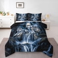 thumbnail image 1 of Castle Fairy Wolves Wildlife Queen Comforter Set,Moutain Woodland Bedding Comforter Set, 1 of 8