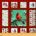 thumbnail image 1 of Castle Fairy Xmas Cardinal Bird Fabric by the Yard 1 Yard, Cartoon Wildlife Room Decor Fabric by the Yard, Animal Checkered Fabric for Sewing, Breathable Home Decor, 1 of 6