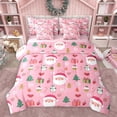 thumbnail image 1 of Castle Fairy Xmas Santa Claus Bedding Comforter Set 7-Piece for Children Teens,Merry Christmas King Bedding Sets,Happy New Year Ultra Soft Bed Sheets,Microfiber Bedroom Decor,Reversible, 1 of 8