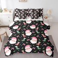 thumbnail image 1 of Castle Fairy Xmas Santa Claus Twin Bedding Sets 7-Piece for Children Teens,Merry Christmas Bedding Comforter Set Microfiber,Kawaii Pink Bowknot Breathable Sheet Sets,Microfiber Bedroom Decor, 1 of 8