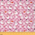 thumbnail image 1 of Castle Fairy Xmas Snowman Fabric by the Yard 1 Yard for Teens,Geometric Plaid Home Decor Fabric by the Yard,Merry Christmas Room Decor Fabric by the Yard,Luxury Bedroom Decor, 1 of 6