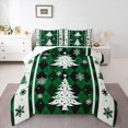 thumbnail image 1 of Castle Fairy Xmas Tree Snowflake 2Pcs Bedding Comforter Set for Teens Boys Girls,Geometric Plaid Grid Twin Comforter Sets,Merry Christmas Breathable Bedding Set,Ultra Soft Home Decor, 1 of 8