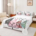 thumbnail image 1 of Castle Fairy Xmas Tree Snowflake Boy Girl 4-Piece Full Size Sheets,Geometric Plaid Bed Sheets,Happy Christmas Lightweight Sheet Sets,Lightweight Room Decor, 1 of 7