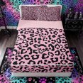 thumbnail image 1 of Castle Fairy Y2K Leopard Skull Zipper Twin Comforter Sets with Fitted Sheet and 2 Pillowcases,Pink Cheetah Skeleton Silhouette Zipper Bedding Set,Hot Pink Black,4-Piece,Pink Reversible, 1 of 6