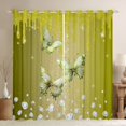thumbnail image 1 of Castle Fairy Yellow Floral Butterflies Blackout Curtains Set of 2 (52x84 Each) for Kids Children Teens,Dreamy Princess Window Curtains,Crystal Bling Glitter Splash Curtains and Drapes, 1 of 6